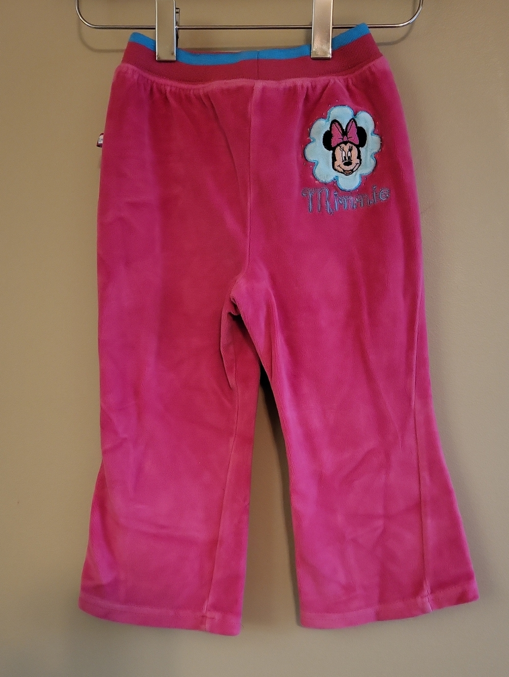 Disney Minnie embrodiered velour pants